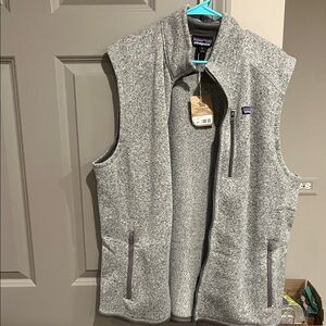 Brand New Patagonia Heather Gray Fleece Vest